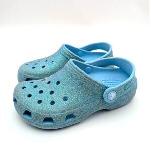 Crocs Baya Unisex Kids Slip-On Clogs Slippers Lightweight Blue Size USJ1 EU16